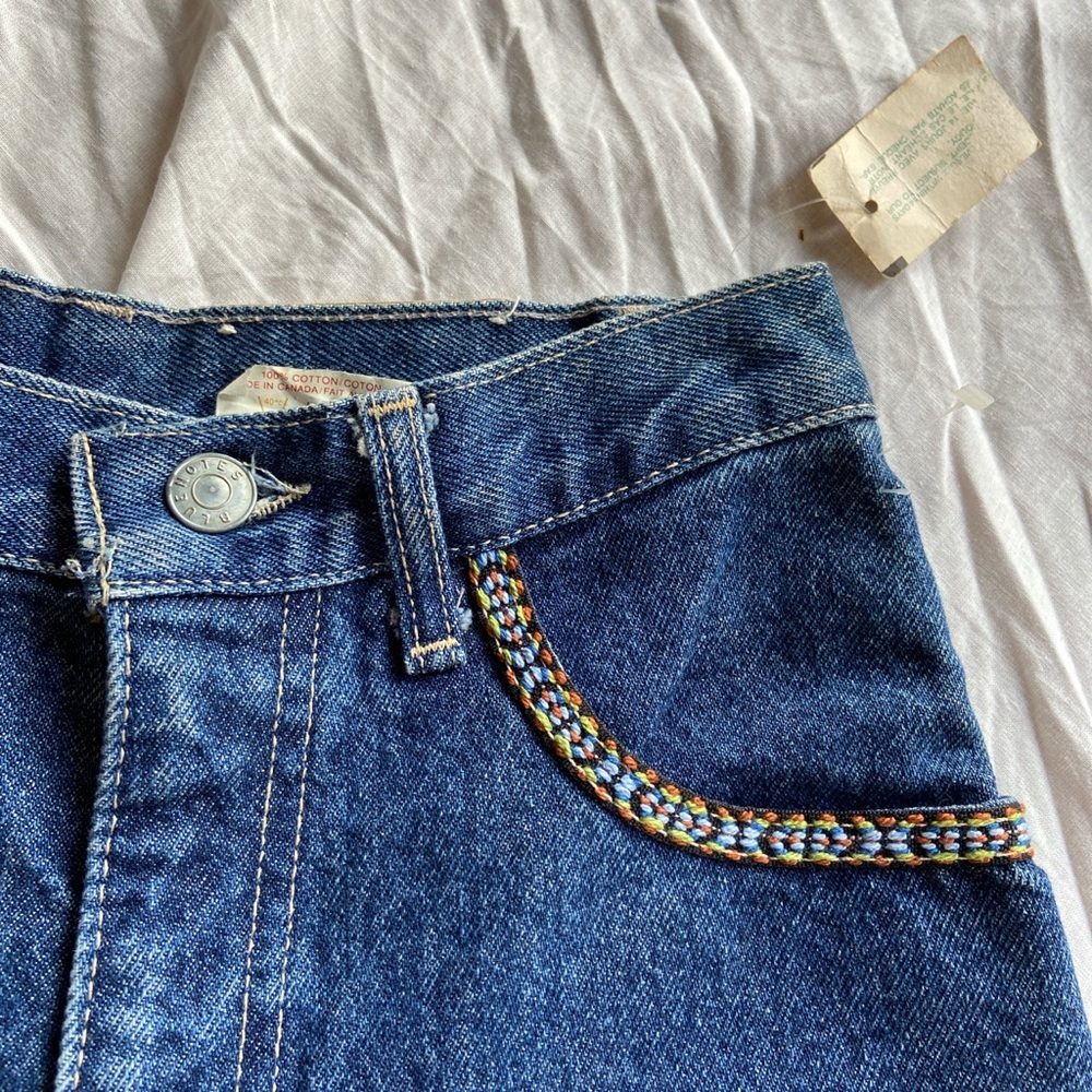 HOST PICK Vintage Deadstock high rise jacquard jeans